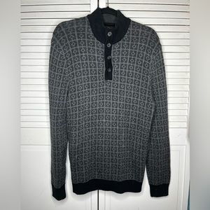 Mens button up sweater